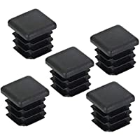 DECARETA 20PCS Tapones de Plástico Cuadrados Alfombrilla Antideslizante Tapas de Tubo Cuadrado Tapón de Tubo Cuadrado…